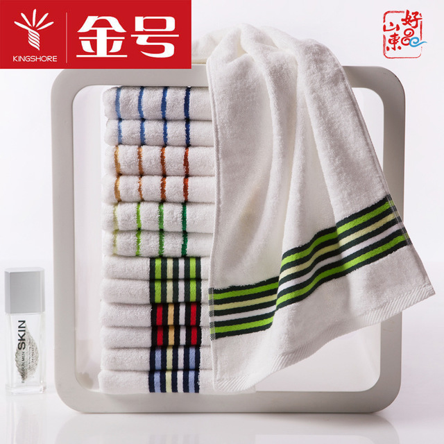 纯棉依诗家提缎面巾68*34宾馆巾84g