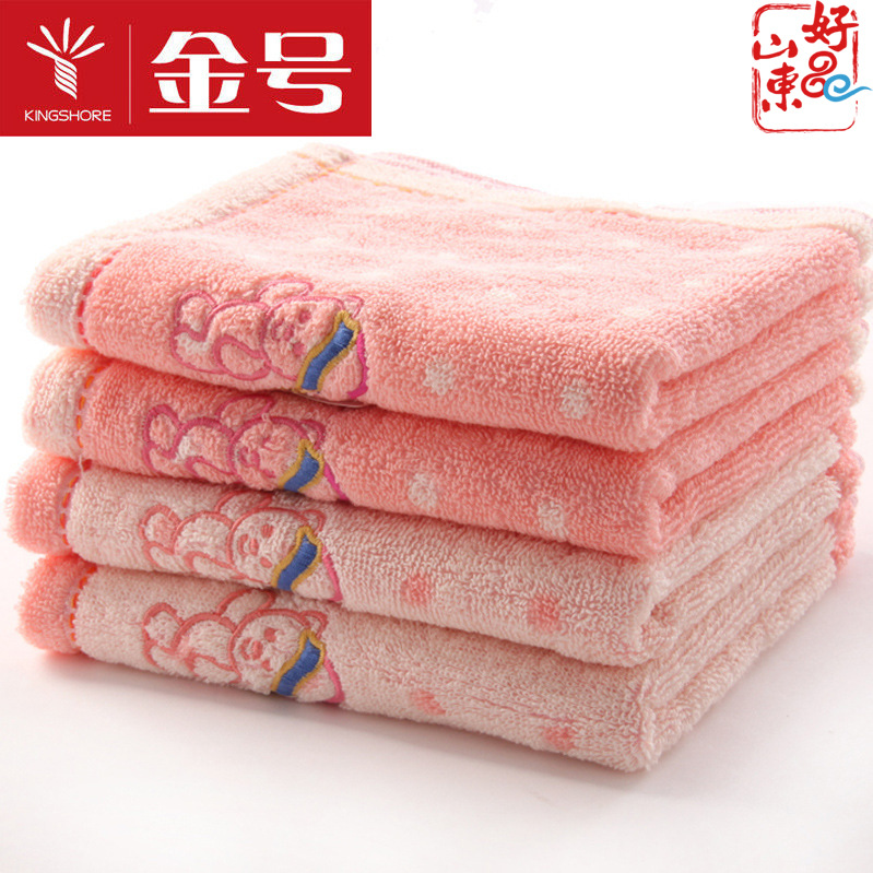 纯棉提缎绣花卡通毛巾52*30儿童毛巾60g